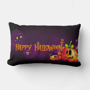 Lycklig Haloween Spooky Friends Lumbarkudde