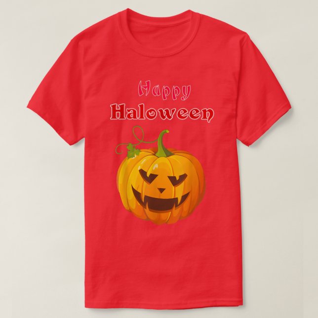 Lycklig haloween t shirt (Design framsida)