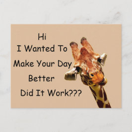 Lycklig Hälsning Vykort