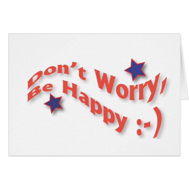 lycklig hälsningskort (Framsidan Horizontal)