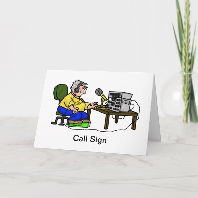 Lycklig Ham-operatörens hälsningskort Anpassa det! Kort (Framsida)