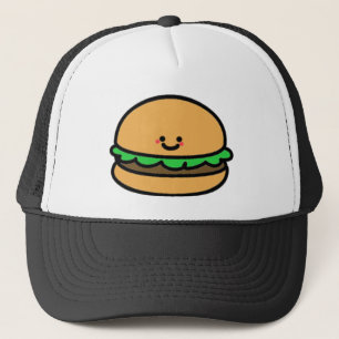 Lycklig hamburgare truckerkeps