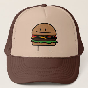 Lycklig hamburgare truckerkeps
