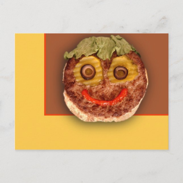 Lycklig Hamburger Vykort (Framsida)