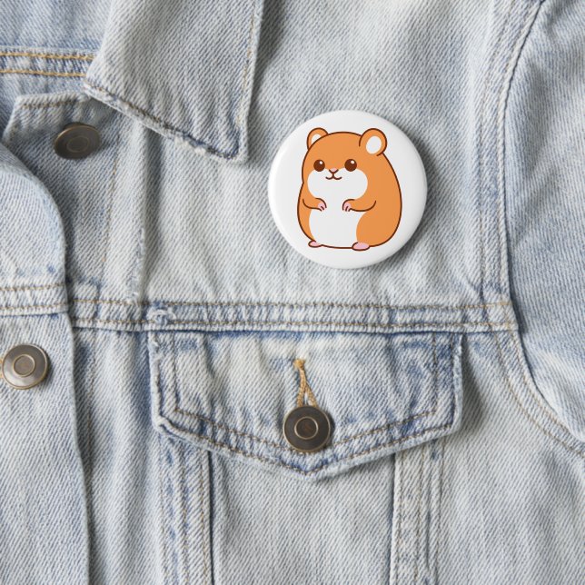 Lycklig Hamster Button Knapp (In Situ)