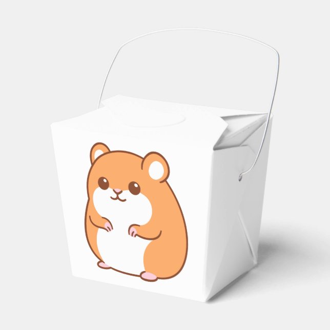 Lycklig Hamster Favor Box Presentaskar (Framsidan Sidan)