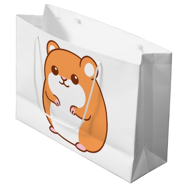 Lycklig Hamster Gift Bags (Framsidan Vinklad)