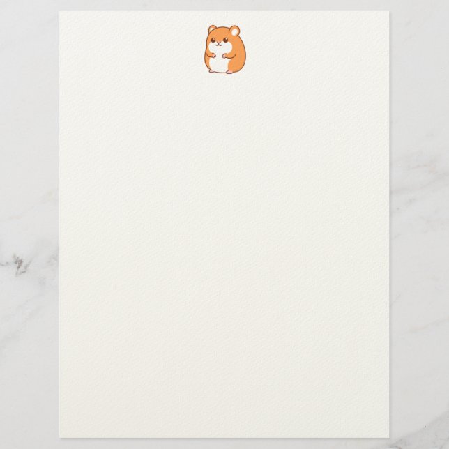 Lycklig Hamster Letterhead Brevhuvud (Framsida)