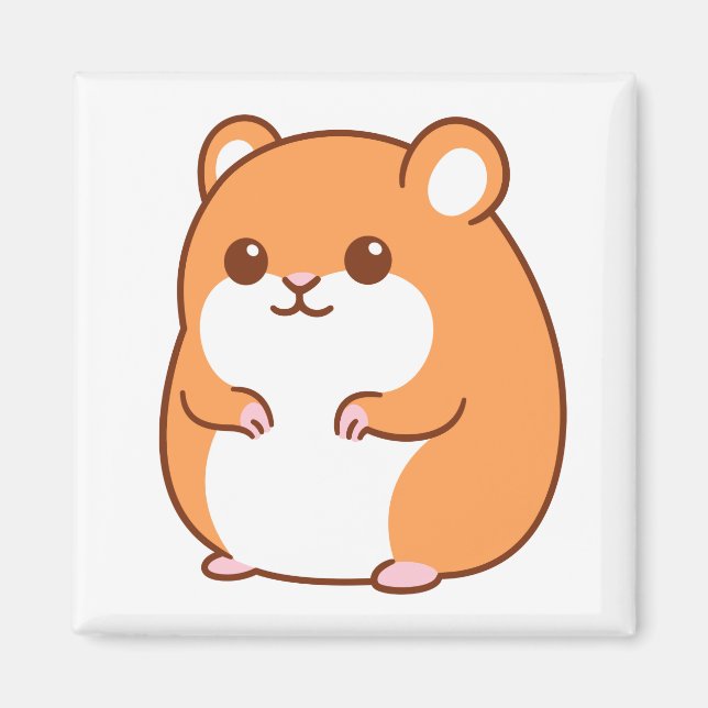 Lycklig Hamster Magnet (Framsidan)
