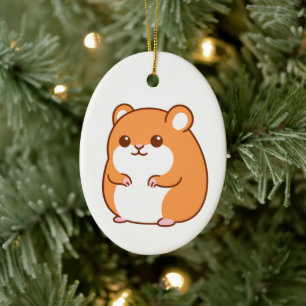 Lycklig Hamster Ornament