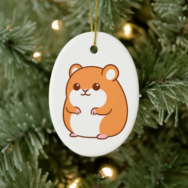 Lycklig Hamster Ornament (Träd)