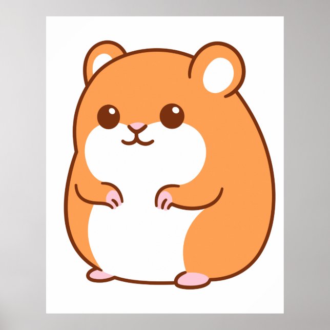 Lycklig Hamster Poster (Framsidan)