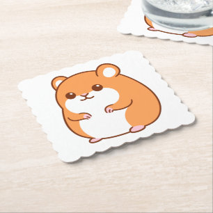 Lycklig Hamster Underläggs Underlägg Papper