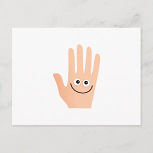 Lycklig Hand Vykort