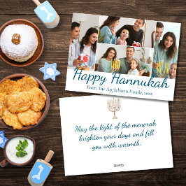 lycklig hannukah , 4 snyggt för fotosamlingar julkort