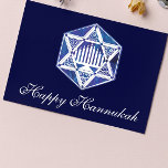 Lycklig Hannukah Helgkort<br><div class="desc">Lägg till egen text</div>