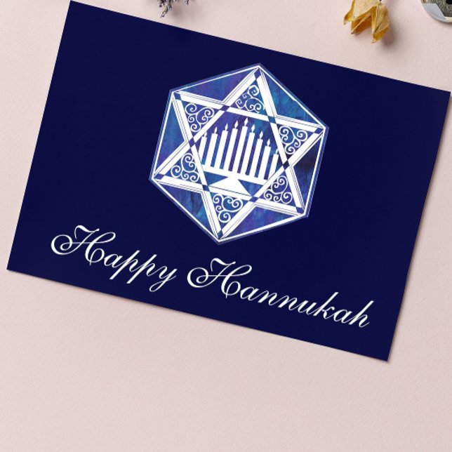 Lycklig Hannukah Helgkort (Skapare uppladdad)