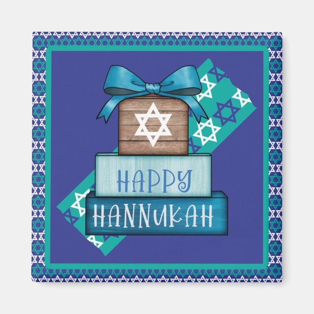 Lycklig Hannukah Magnet (Framsidan)