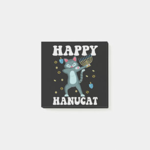 Lycklig Hanucat Funny Jewish Hanukkah Cat Gift Post-it Block