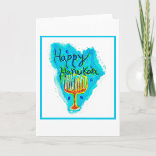 Lycklig Hanukah Helgkort