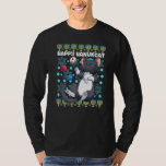 Lycklig Hanukcat Hanukkah Cat Chanukah Jewish Cat  T Shirt<br><div class="desc">Lycklig Hanukcat Hanukkah Cat Chanukah Jewish Cat Menorah Kids.</div>
