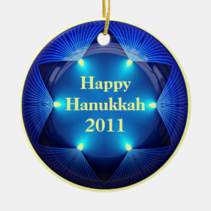 Lycklig Hanukkah 2011 Ornament