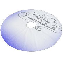 Lycklig Hanukkah, 2-tonsblå, vit bakgrund