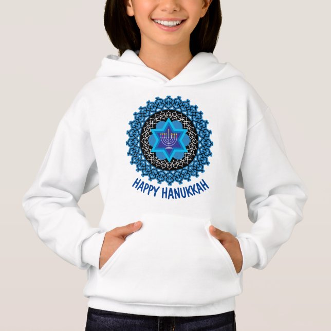 Lycklig Hanukkah 3 - vacker utformning T Shirt (Framsida)