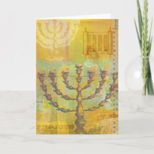 Lycklig Hanukkah-Anpassadet Helgkort