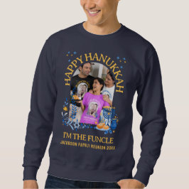 LYCKLIG HANUKKAH Anpassningsbar Photo FUNCLE T Shirt