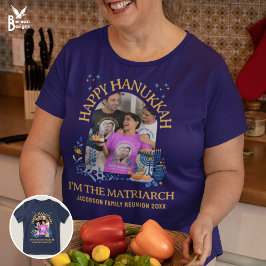 LYCKLIG HANUKKAH Anpassningsbar Photo MATRIARCH T Shirt