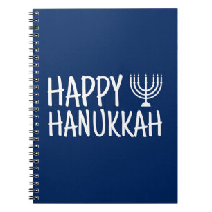 Lycklig Hanukkah Anteckningsbok
