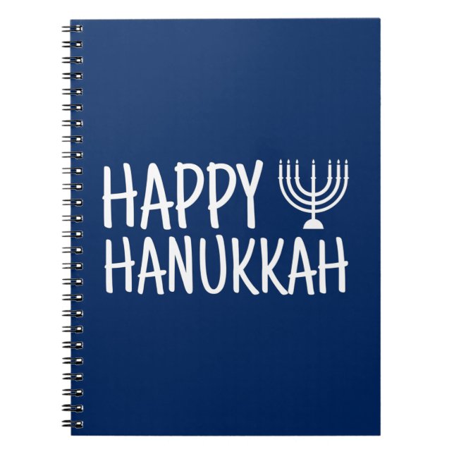 Lycklig Hanukkah Anteckningsbok (Framsidan)