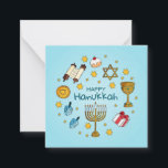 Lycklig Hanukkah Anteckningskort<br><div class="desc">Lycklig Hanukkah</div>