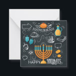 Lycklig Hanukkah Anteckningskort<br><div class="desc">Lycklig Hanukkah</div>
