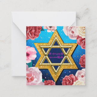 Lycklig Hanukkah Anteckningskort