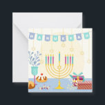 Lycklig Hanukkah-anteckningskort Anteckningskort<br><div class="desc">Lycklig Hanukkah</div>