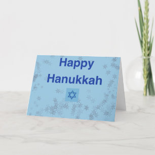 Lycklig Hanukkah-anteckningskort Tack Kort
