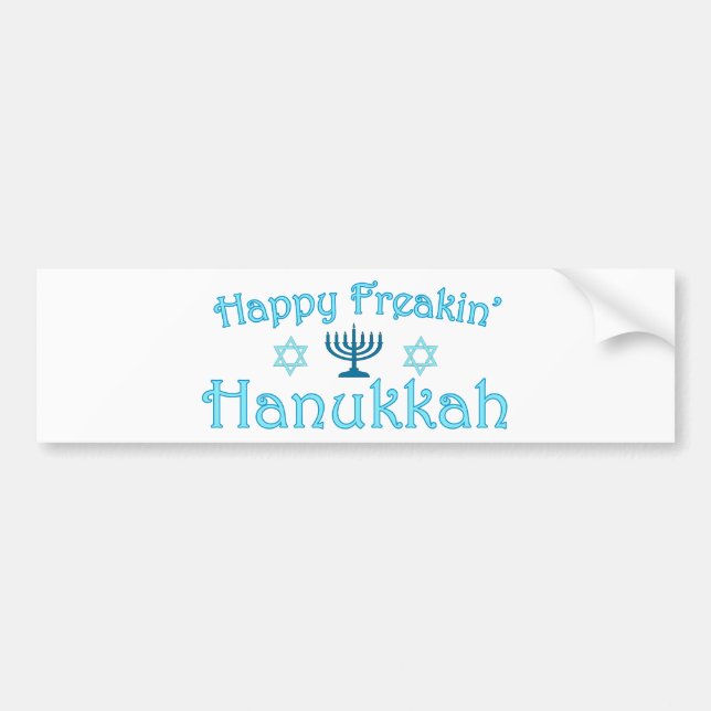 lycklig hanukkah bildekal (Framsidan)