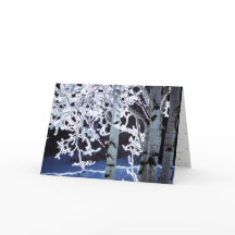 Lycklig Hanukkah Birch träd frost