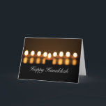 Lycklig Hanukkah Blank Greeting Card Helgkort<br><div class="desc">Skicka ditt bästa önskemål till helgdag med dessa blanketter med ett originalfoto från hämtade komplikationer.</div>