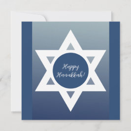 Lycklig Hanukkah Blue Hälsning Kort