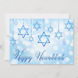 Lycklig Hanukkah Blue Star of David