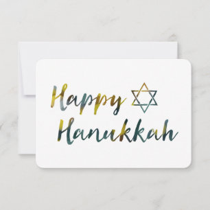lycklig hanukkah bokeh inbjudningar