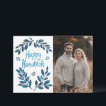 Lycklig Hanukkah Botanical Watercolor ANPASSNINGSB Kort<br><div class="desc">Söte teckning att önska någon lycklig hanukkah! Klicka på "Redigera med Design verktyg" om du vill lägga till ett eget foto och en egen text. Finns även som vykort, hälsningskort, fotokort eller digital nedladdning som skickas direkt via e-post eller sms. Kolla min butik för mer eller säg till om du...</div>