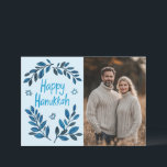Lycklig Hanukkah Botanical Watercolor ANPASSNINGSB Kort<br><div class="desc">Söte teckning att önska någon lycklig hanukkah! Klicka på "Redigera med Design verktyg" om du vill lägga till ett eget foto och en egen text. Finns även som vykort, hälsningskort, fotokort eller digital nedladdning som skickas direkt via e-post eller sms. Kolla min butik för mer eller säg till om du...</div>