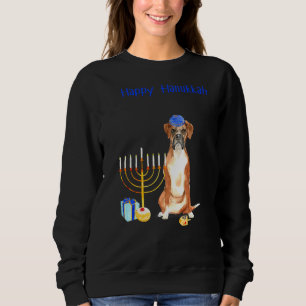 Lycklig Hanukkah Boxer Jewish Boxer Ugly Sweater C T Shirt