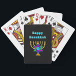 Lycklig Hanukkah   Casinokort<br><div class="desc">Personliger som säger "Lycklig Hanukkah" har judiska stjärnor och redo för ljus varje speciell natt.  Glad helg och ett underbart nytt år!</div>