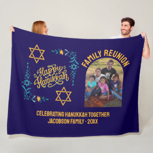 LYCKLIG HANUKKAH Chanukah Fleecefilt