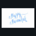 Lycklig Hanukkah Chanukah HANNUKKAH HANUKA Rektangulärt Klistermärke<br><div class="desc">Använda vår coola mall, grafik, grafik eller illustration och lägg sedan till ett namn, text, citattecken eller monogram för att skapa din egen anpassningsbar eller dekordetikett eller etikett med monogrammatiskt skrapbokmärke. Klicka på knappen "Anpassa den!" för att göra den helt anpassad. De här landskapsetiketterna är underbara gåvor för manar, kvinnor...</div>